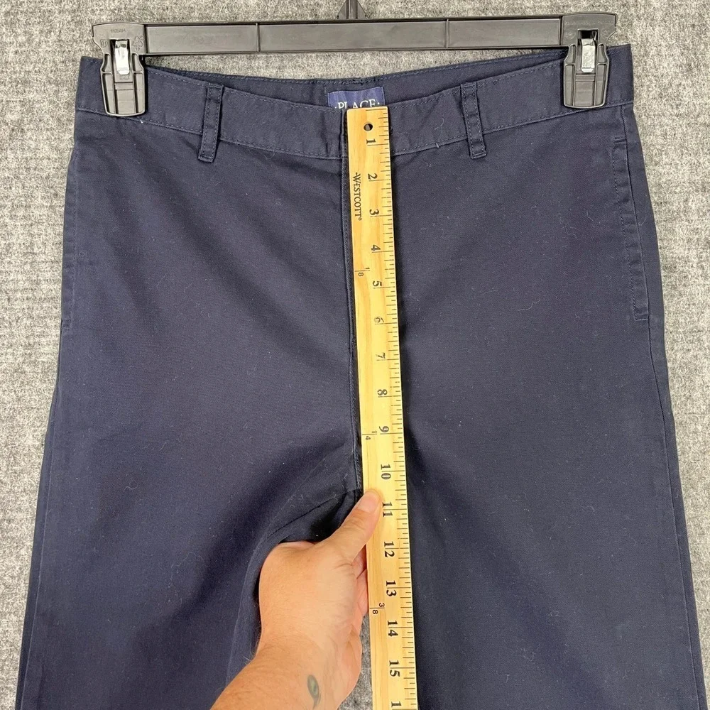 Childrens Place Pants Boys 12‎ Husky Navy Dress Flat Front Modern Essentials NWT